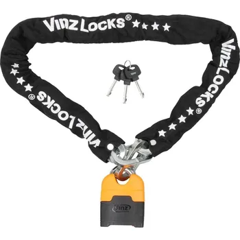 Zámek na kolo VINZ Makalu Řetězový zámek Ø 10 mm – 100 cm