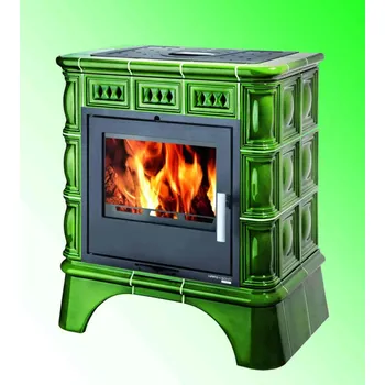 Krbová kamna HAAS+SOHN MATERA zelená - kachlová kamna