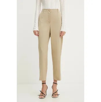 Dámské kalhoty Bavlněné kalhoty BOSS Tecarino1 50547650 béžová 08X, vel. 38