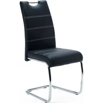 Jídelní židle Jídelní židle Flora, černá ekokůže