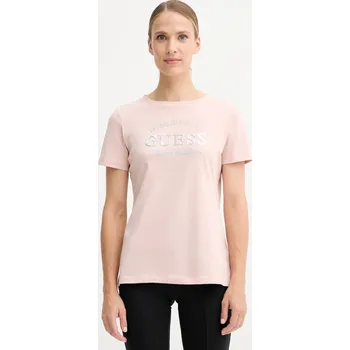 Pánská móda Bavlněné tričko Guess NINA V5YI12.J1314 oranžová 24X, vel. XL