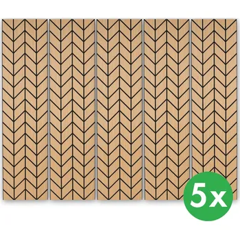 akustický panel B2B Partner Designový akustický panel 2400 x 600 mm balení 5 ks Dub Hamilton