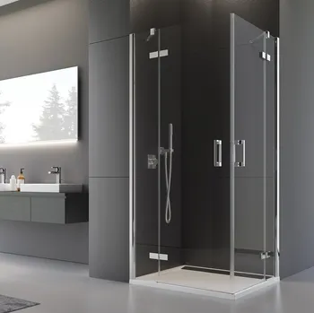 Ronal PUR PUE2P sprchový kout čtvercový 100x100 cm Profil: Chrom, Sklo: Satén 49, Rozměr: 100x100 cm