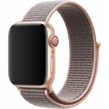 Řemínek na hodinky DEVIA Řemínek Apple Watch 38 / 40 / 41mm nylon světle růžový