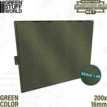 Plastikový model Miniature Camouflage Nets – maskovací síť zelená 1:48