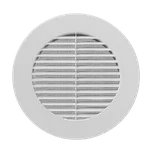 Ventila systems (ČR) Kruhová plastová mřížka KPM MAX Barva: Bílá, Průměr [mm]: Ø 160 Ø 80 - Ø 160