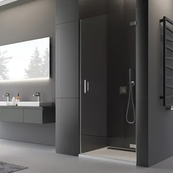 Sprchové dveře Ronal PUR PUR1 jednokřídlé sprchové dveře 70 cm Šířka: 700 mm, Profil: Chrom, Sklo: Durlux 22