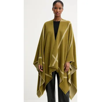 Vlněné pončo MM GIUDEA 2526546037600 zelená 91X, vel. ONE SIZE