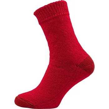 Pánské ponožky ROTEX Vysočina s.r.o. AV – akrylové ponožky „televizorky“ Barva: červená, Velikost: 39-41