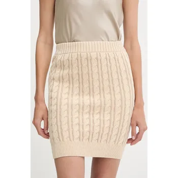 Dámská sukně Bavlněná sukně Guess GISELLE W5YD68.Z3OU0 béžová 01X, vel. L