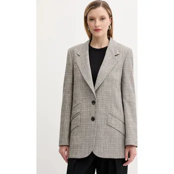 Dámské sako Blazer s příměsí vlny PS Paul Smith W2R.424J.T31313 šedá 09X, vel. 38
