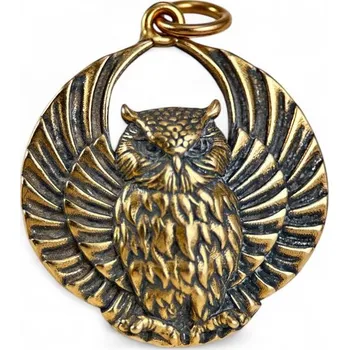 Přívěsek Drakkaria SOVA, antický přívěsek, bronz