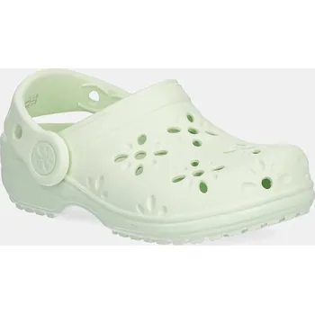 Dámská obuv Pantofle Crocs CLASSIC FLORAL CUT OUT CLOG KIDS 210944.CROCS.CLASSIC.FL zelená 07X, EUR 27/28