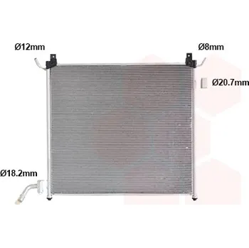 Chladič motoru Chladič, chlazení motoru VAN WEZEL 02012710