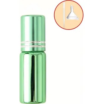 Barevná cestovní roll on lahvička na parfém | kosmetické příslušenství - Zelený