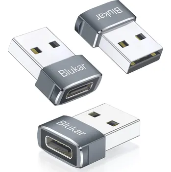 Datový kabel Blukar USB na Type C adaptér 3ks USB-A na USB-C nabíjení datový přenos