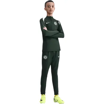 Chlapecké oblečení Dětská tréninková mikina Nike Chelsea FC 25/26 Strike zelená