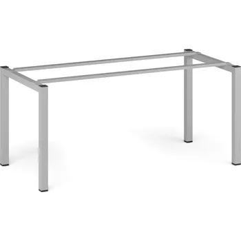 Stolová podnož B2B Partner Stolová podnož SQUARE, 1600 x 800 x 725 mm, šedostříbrná