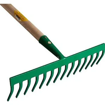 Hrábě Hrábě kovové s 14 hroty s dřevěnou násadou o délce 150cm
