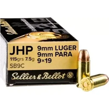 Příslušenství pro sportovní střelbu 9mm Luger (9x19) SB JHP 115gr 50 ks