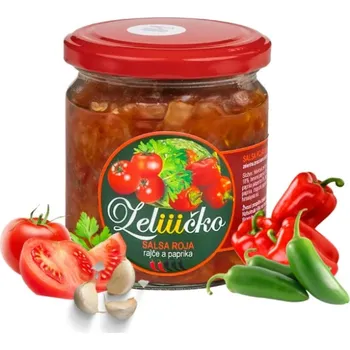 Zeličko Fermentovaná salsa Roja 350g | Rajče a červená paprika