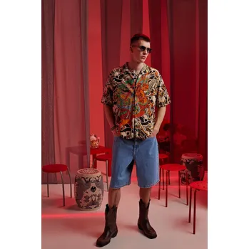 Pánská košile Košile s příměsí lnu Medicine RS25.KKMC51 vícebarevná MLA, vel. M