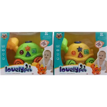 Hračka pro nejmenší LAMPS Tahací želva - na baterie