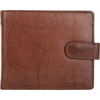 Peněženka Lagen W-2006 hnědá pánská kožená peněženka + DÁREK