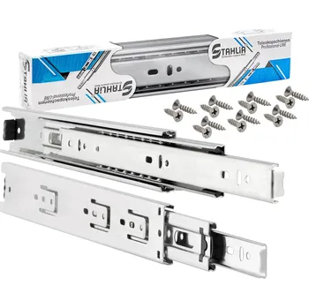 Nábytkové kování Výsuvy zásuvek 550mm plný výsuv 45kg