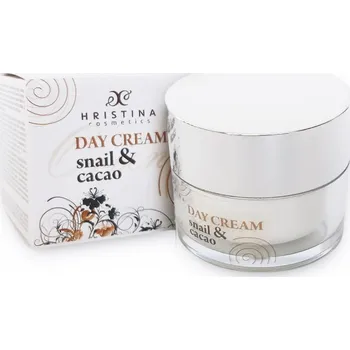 Pleťový krém Hristina Přírodní denní krém s kakaovým práškem a extraktem z hlemýždě 50 ml