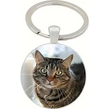 Přívěsek na klíče s kočkou