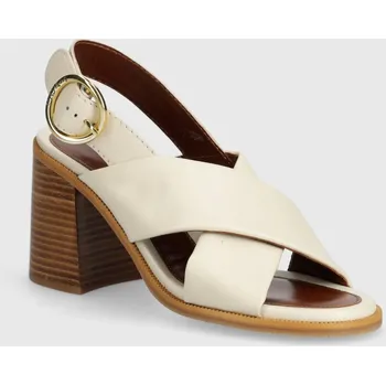 Dámské sandále Kožené sandály See by Chloé Lyna SB38201A.139 béžová 01X, EUR 41