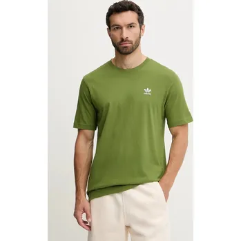 Bavlněné tričko adidas Originals Trefoil Essential JV5938 zelená 70X, vel. M