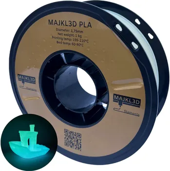 Filament Majkl3D-Filaments Glow PLA 1.75mm 1kg | Duhová, Rainbow