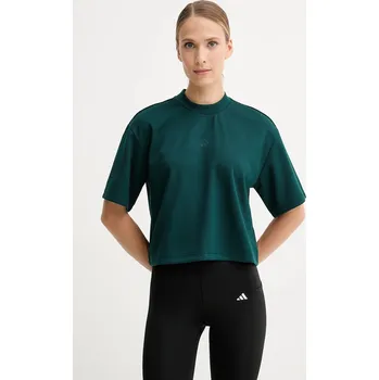 Dámské tričko Tréninkové tričko adidas Performance Motion dámské, zelená barva, JM4475 79X, vel. XS