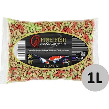 Krmivo pro rybičky Fine Fish KOI 1000ml Sticks granulované krmivo pro bazénové rybičky