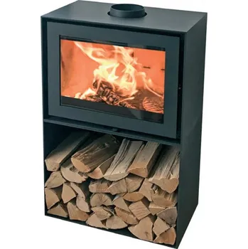 Krbová kamna Wanders WAN 2075 BE s dřevníkem
