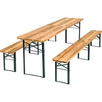 Zahradní lavice TecTake GmbH 402189 zahradní pivní set dřevěný skládací - hnědá