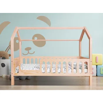 Dětská postel ELIS DESIGN SET - Domečková postel Mars | přírodní (natur) | 80 x 160 cm + šuplík