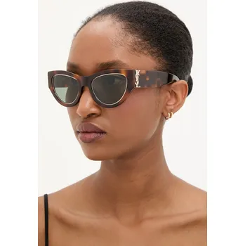 Sluneční brýle Sluneční brýle Saint Laurent dámské, zelená barva, SL M94 RIM SL.M94.RIM 77X, vel. 52