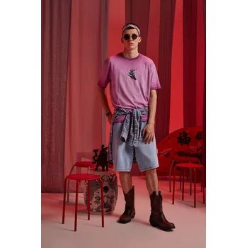 Pánské oblečení Bavlněné tričko Medicine RS25.TSMC56 růžová 39X, vel. L