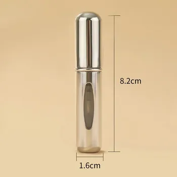 Plnitelný cestovní rozprašovač parfémů 5 ml | kosmetická lahvička - Stříbro