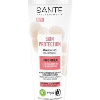 Pleťový krém Sante-Naturkosmetik Pece-o-oblicej CleansingČisticí gel na ochranu pleti s probiotiky, organickým olejem Inca Inchi a z hroznových semínek 100 ml (1&nbsp;800,00 Kč / 1 l)