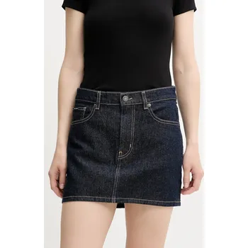 Dámská sukně Džínová sukně Guess Jeans tmavomodrá barva, mini, W5YD0Q D5M4C W5YD0Q.D5M4C 59X, vel. 30