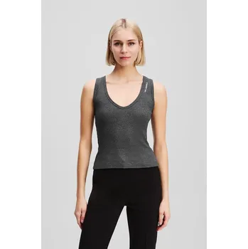 Dámské tričko Tričko Karl Lagerfeld A3W17117 šedá 09X, vel. L