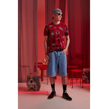 Pánské tričko Bavlněné tričko Medicine RS25.TSMC51 červená 33A, vel. M