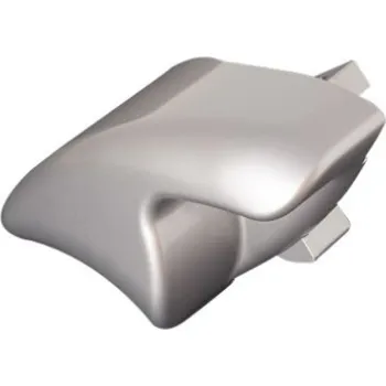 Stínicí technika Ukončení čela markýzy F65 pravý titanium