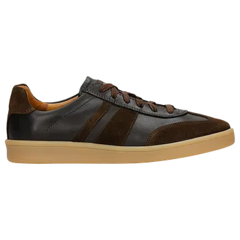 Pánské polobotky Tmavě Hnědé Pánské Tenisky Z Kombinované Kůže Wojas 1023472 40