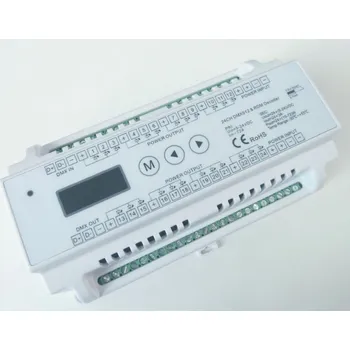 Ovladač světel DMX dekodér 24CH DIN - dimLED dekodér DMX 24CH DIN
