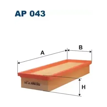 Filtr do auta FILTRON Vzduchový filtr FI AP043
